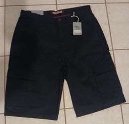Neo Blue Navy Cargo Shorts. New Size 32