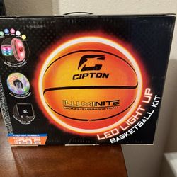 Led light up basketball hoop