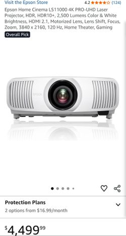 Epson Home Cinema EH-LS11000W Native 4K HDR Laser Projector