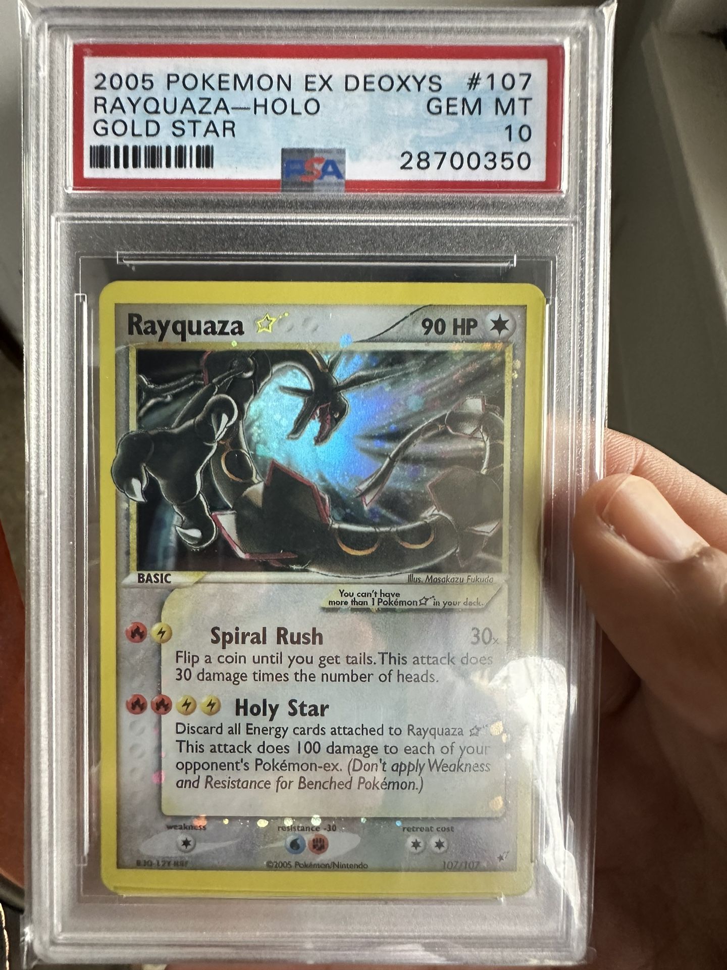 pokemon card rayquaza gold star pokemon card, rayquaza star, near mint, shining star rayquaza, ultra rare, holo