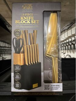 Thyme&Table 15 piece knife block set