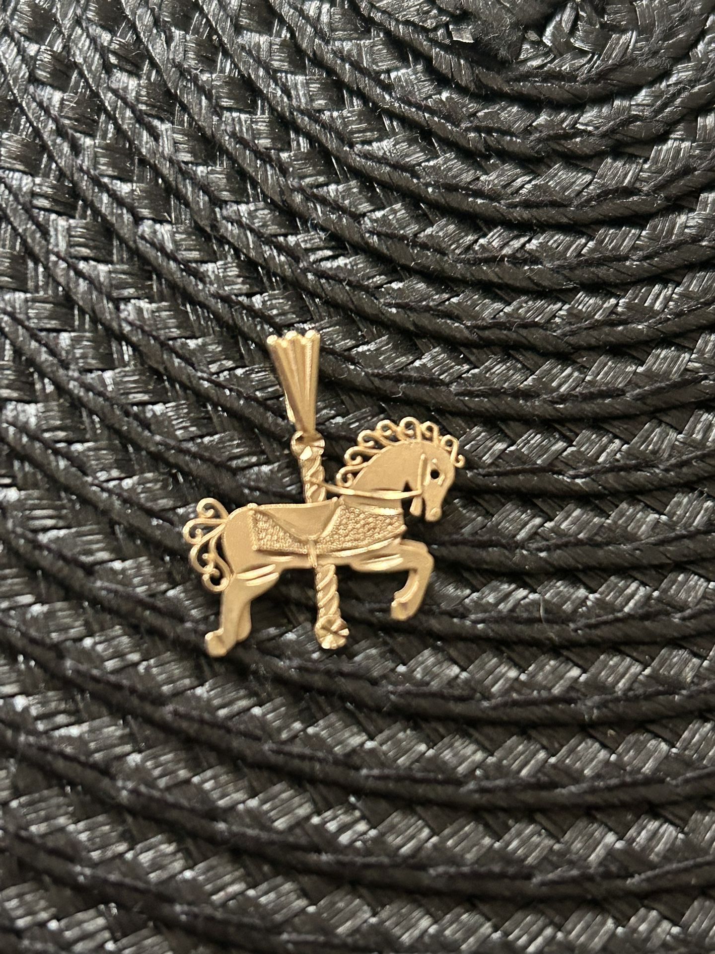 Vintage 14k Gold Merry Go Round Horse Pendant