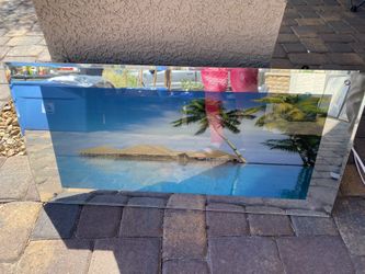 Beach Landscape Island Life Plug In Wallpaper Picture Frame
