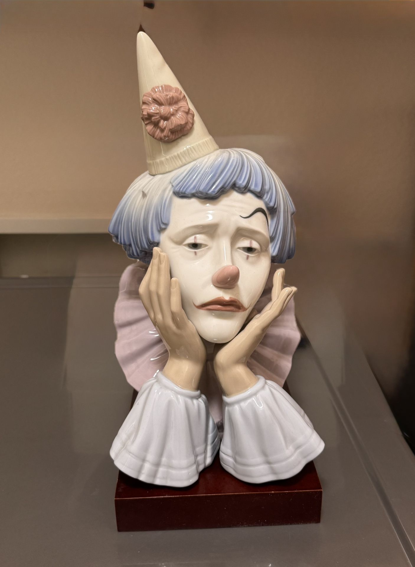 Vintage Retired Lladro Jester/Clown’s Head #5129 ‘Sad Melancholy’