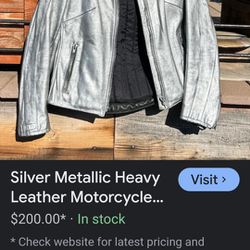 Large Harley Leather Jacket $50
