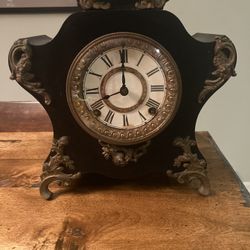Vintage Clock & Key