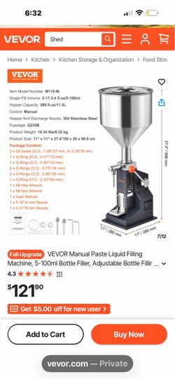 Vevor new paste liquid filing machine