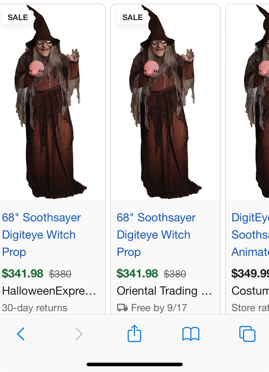 New In Box Animatronic Witch