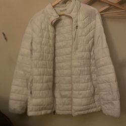 White Xersion Puffer Jacket 