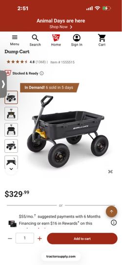 Gorilla Cart 12cu