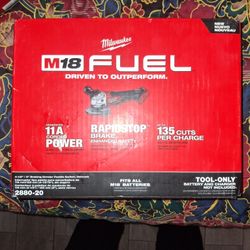 Milwaukee M18 FUEL  4-1/2" - 5" BRAKING GRINDER PADDLE SWITCH,  NO LOCK