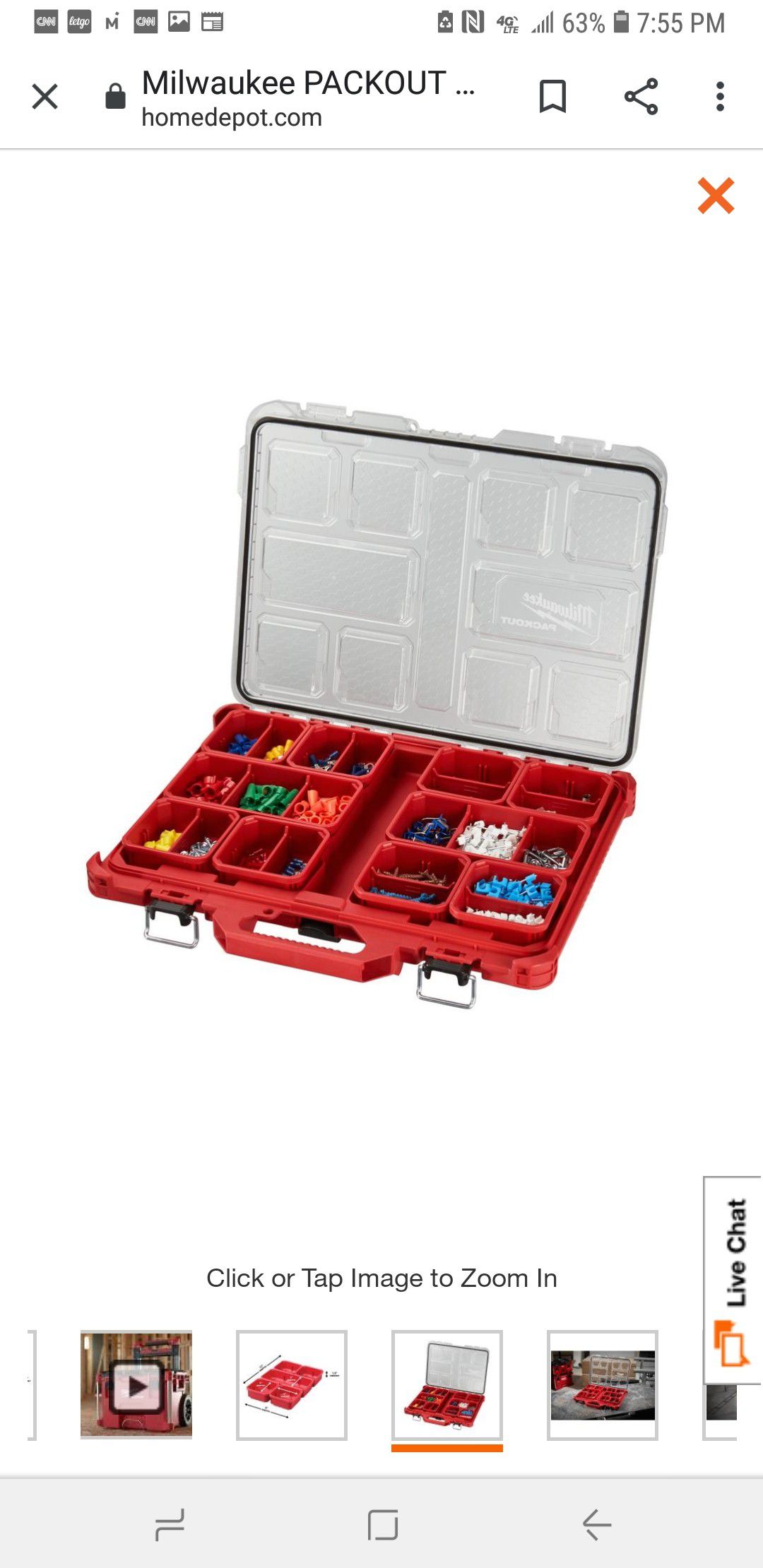 100s of Milwaukee packout thin organizers $25ea