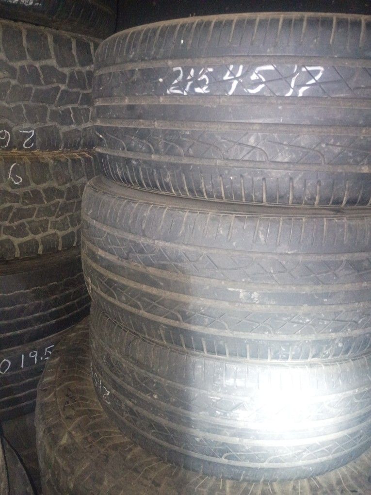 3 Hankook Tires 215/45/17