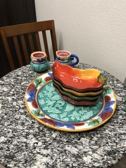 7 antique display kitchen sets $100