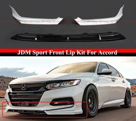 18-20 Honda Accord White Pearl Yofer Front Bumper Lip