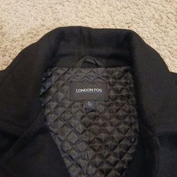 London Fog Mens Wool Coat, Size Large 