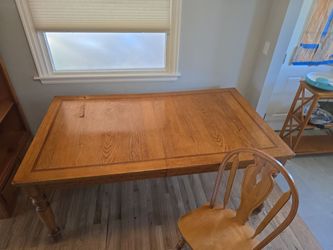 Solid wood dining table w/4 chairs