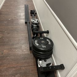 Squat Rack With Bench, Bar And Weights