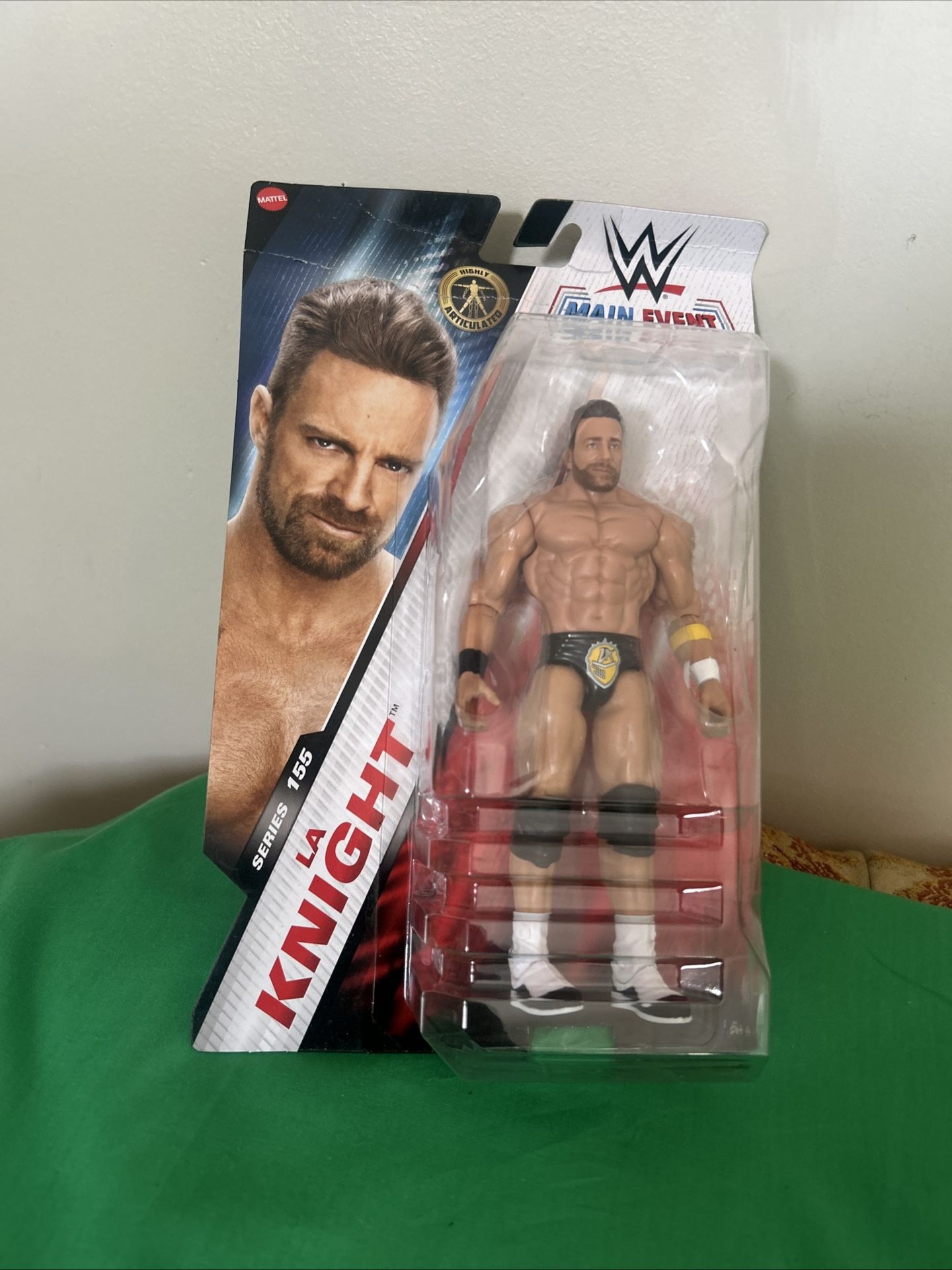 LA Knight - WWE Main Event 155 Mattel Toy Wrestling Action Figure