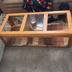 Oak Wood Coffee Table 