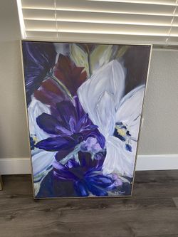 25” x 37” Floral Canvas Painting