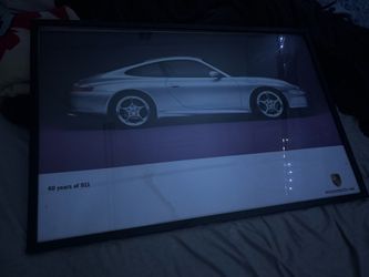 Porsche 40 Years of 911 Framed Wall Art Read Description