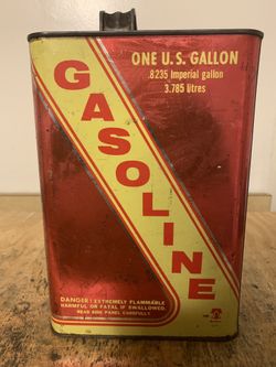 Vintage gas can