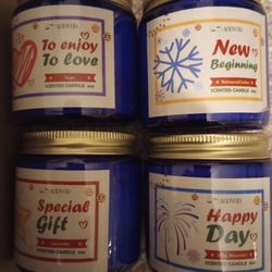 Sealed Candle Sets, Great Gifts, 4 Candles Per Box