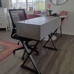 Desk and chair