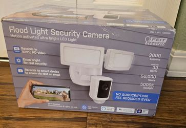 Flood Light motion activated camera