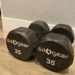Dumbbell 35 lbs The Pair Dumbbells 