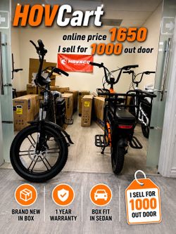 HOVCart HOVSCO cargo electric bike for sale - family ebike