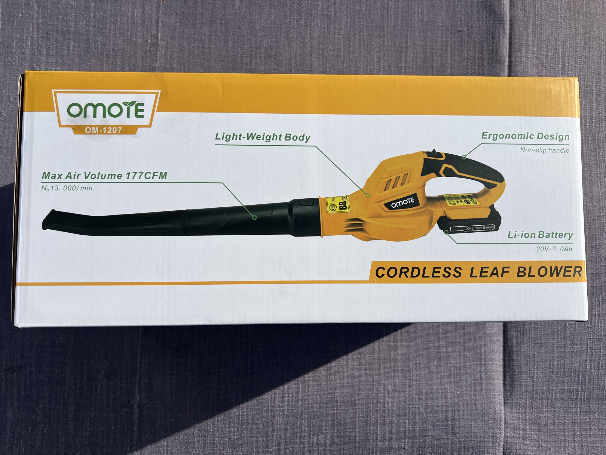 Cordless Leaf Blower with 20V Battery Electric Mini Handheld - Lightweight Small Powerful Blower