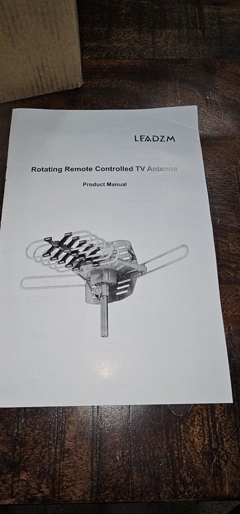 New In Box Rotating Remote Control TV Antenna