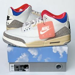 NEW Air Jordan 3 Retro Seoul 2.0 size 11 IB1482-100 White Blue Red