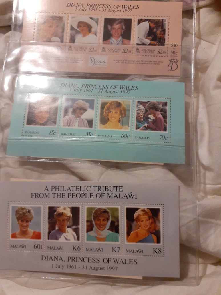 Set Of Princes Diana Of Wales 3 Sets Total With Certificates