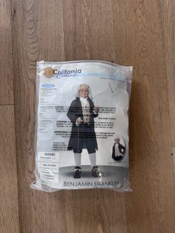 Benjamin Franklin Colonial Costume – Kids Small 6-8, California Costumes