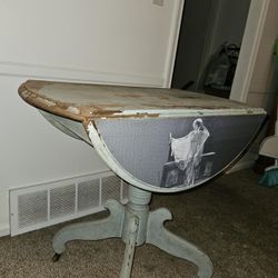 Vintage Table With Folding Sides