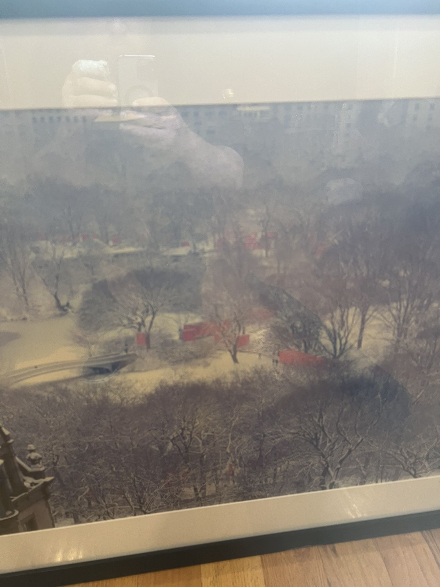 Picture Wall Art Painting Of Central Park During Winter Time