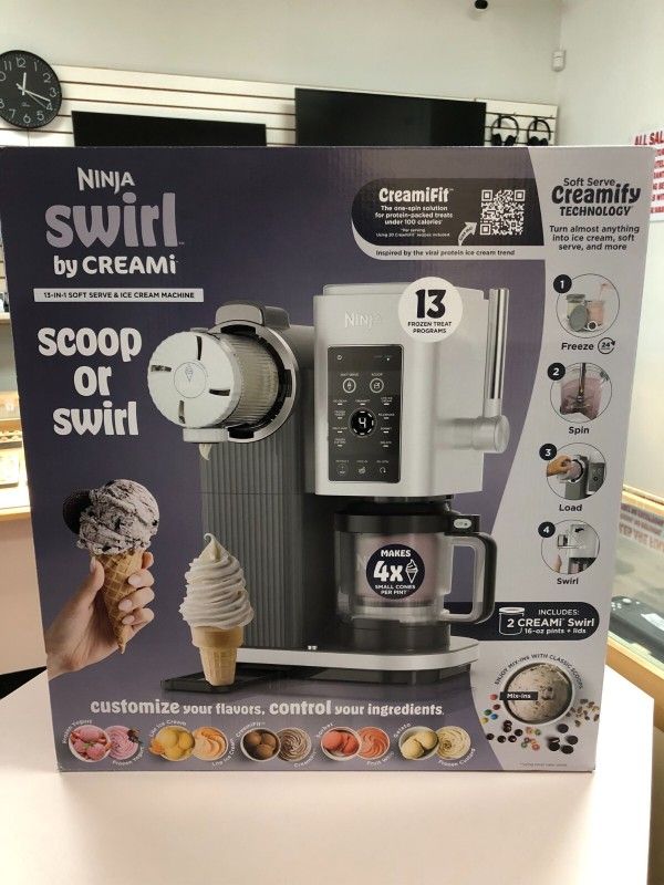 Ninja Swirl by CREAMi Ice Cream and Soft Serve Maker