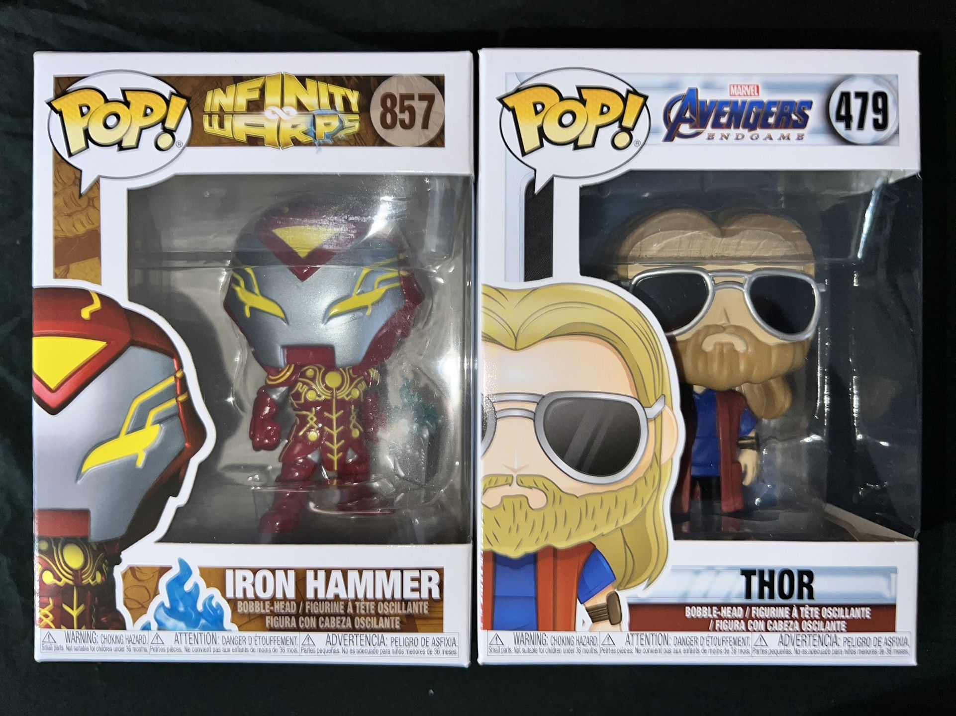 Marvel Funko Pop! Pair – Iron Hammer #857 & Thor #479 (Endgame)