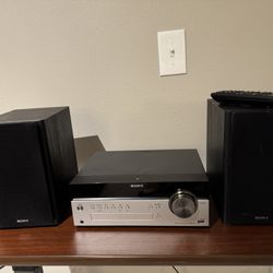Sony CMT-SBT100 Bluetooth Stereo System w/ CD & Remote – Works Great!  