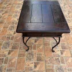 End Table Solid Wood 