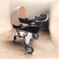 Mima Xari Stroller White Leather $1500