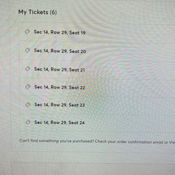 Zach Bryan Friday December 6th  6 Tickets