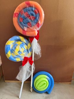 Giant Foam Lollipop Props Set of 2
