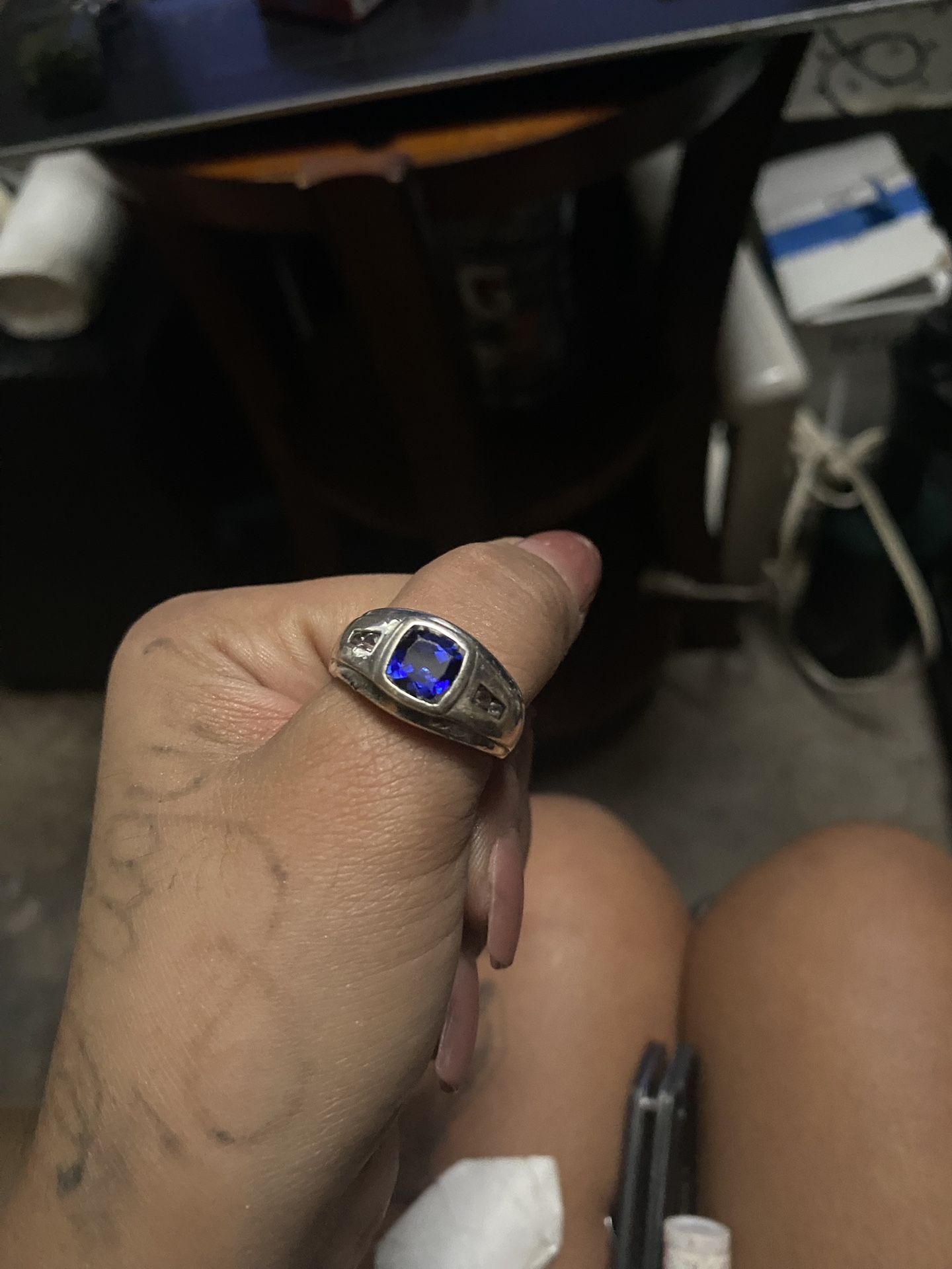 Blue Sapphire Men Ring