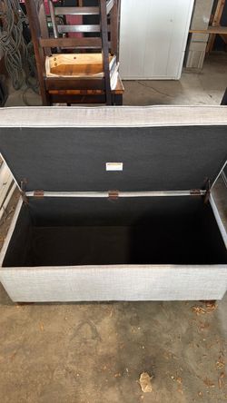 Upholstered Storage Ottoman Bench