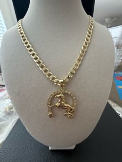 Cadena cubanita 4mm 22”con herradura