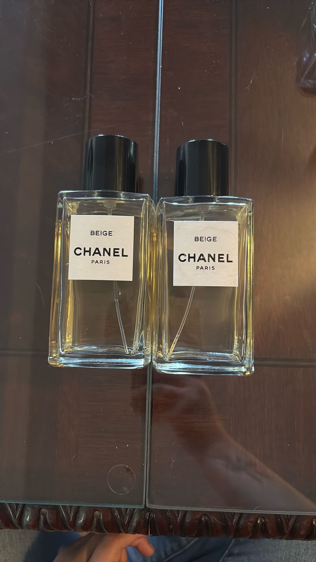 2x Chanel Beige Eau Parfum